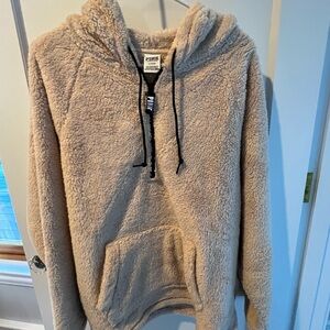 PINK Sherpa quarter zip